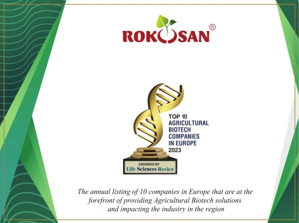 ROKOSAN está en el TOP 10 DE EMPRESAS AGRO BIOTECNOLÓGICAS