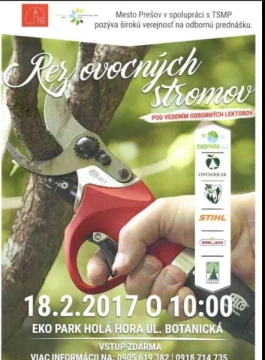 ROKOSAN podporil odbornú prednášku Rez ovocných stromov v Prešove