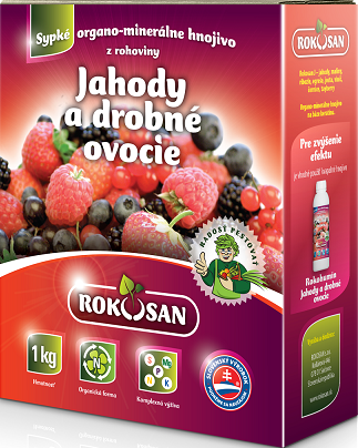 Rokosan Jahody a drobné ovocie - sypké organicko-minerálne hnojivo z rohoviny