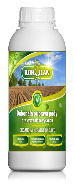 Rokolan 1 L - kvapalné organicko-minerálne hnojivo určené na zapracovanie do pôdy