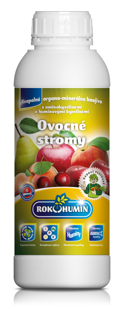 Rokohumin Ovocné stromy 1 L - kvapalné organominerálne hnojivo s aminokyselinami a humínovými kyselinami