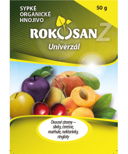 Rokosan Kôstkové ovocie - sypké organické hnojivo s obsahom rohoviny a prírodného humátu